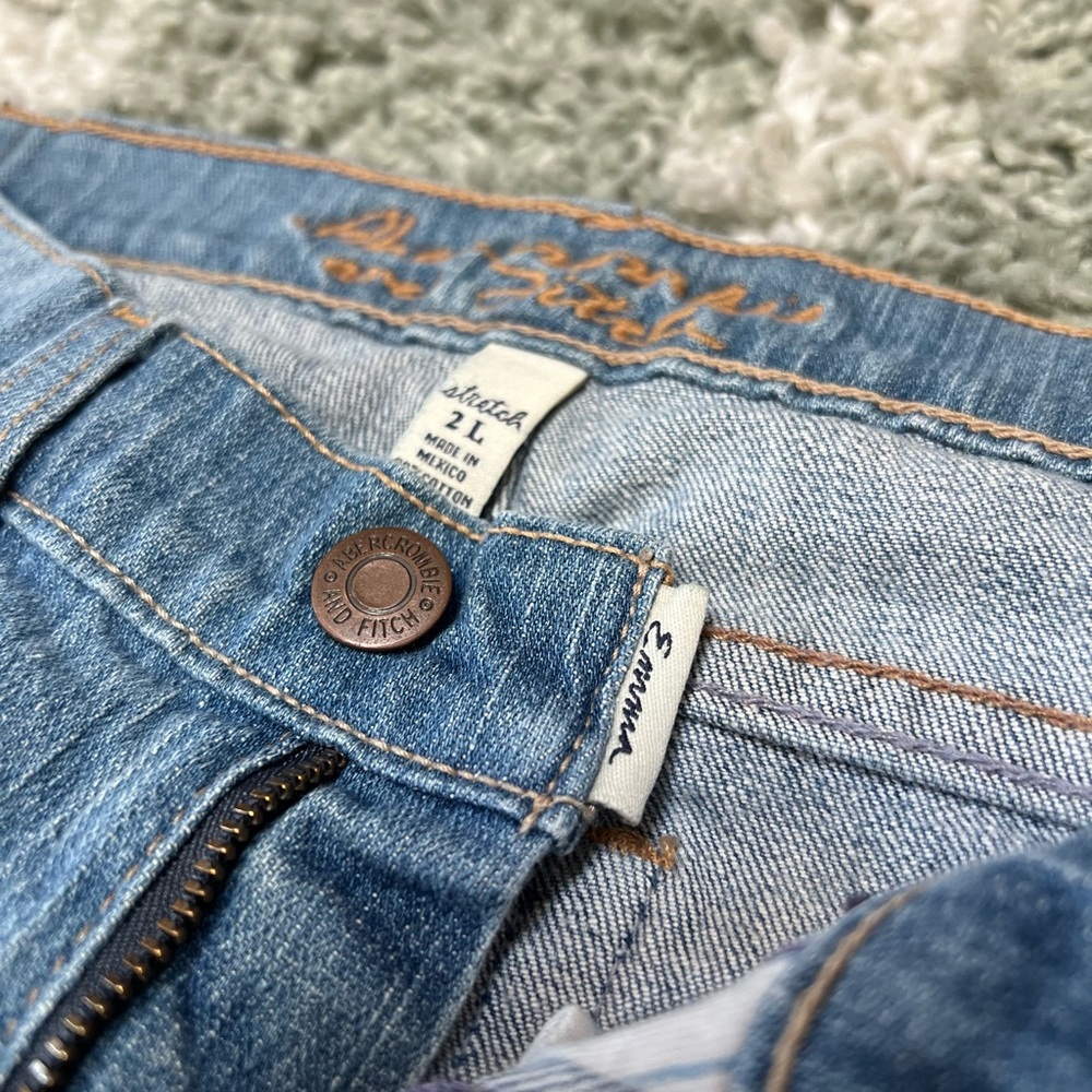 Vintage 🤍Y2K Abercrombie & Fitch👖stretch 2L boot cut Emma jeans BACK TO SCHOOL - Picture 9 of 9